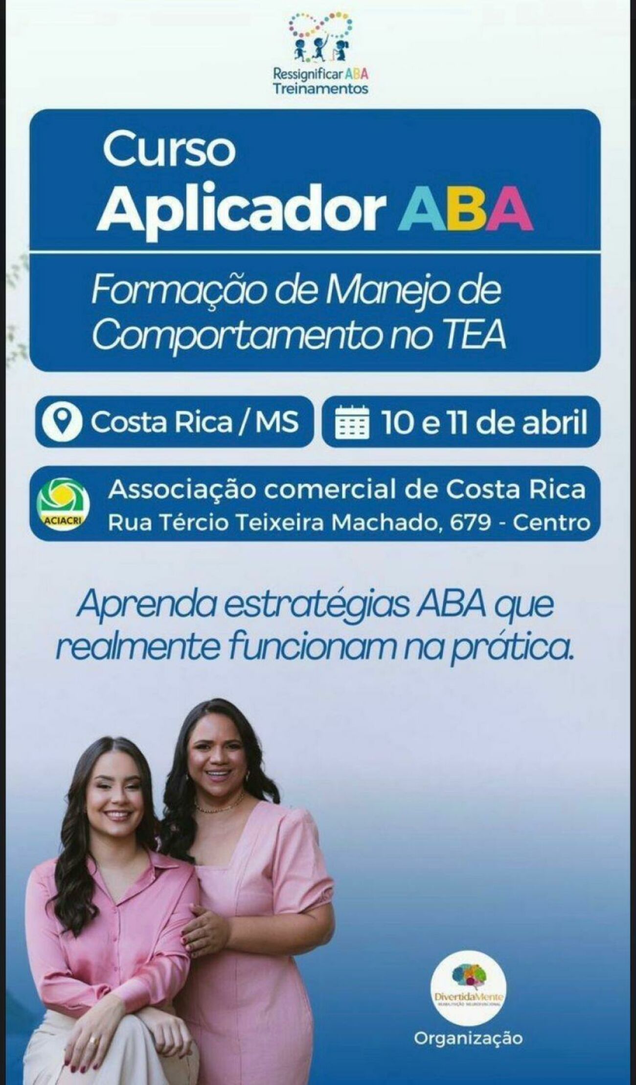 Ilustração da notícia Costa Rica inicia formação em ABA, voltada aos profissionais da Clinica Divertidamente com manejo de comportamento TEA da MS Todo dia